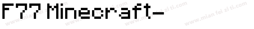 F77 Minecraft字体转换